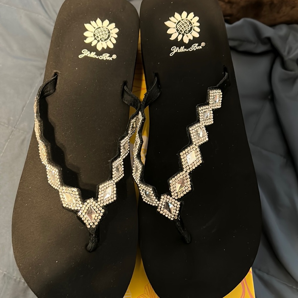 Yellow both sandals
